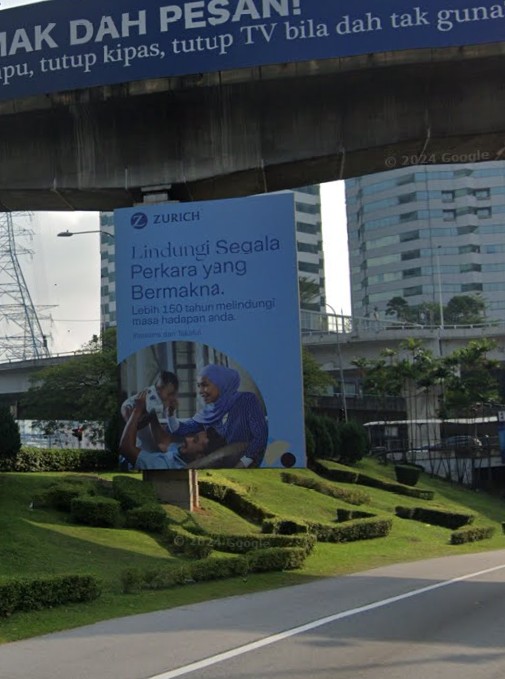 Vertical Freestanding Billboard Malaysia